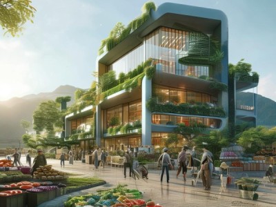 京商国际商贸城项目鸟瞰图，现代商贸枢纽的壮阔蓝图与城市新地标